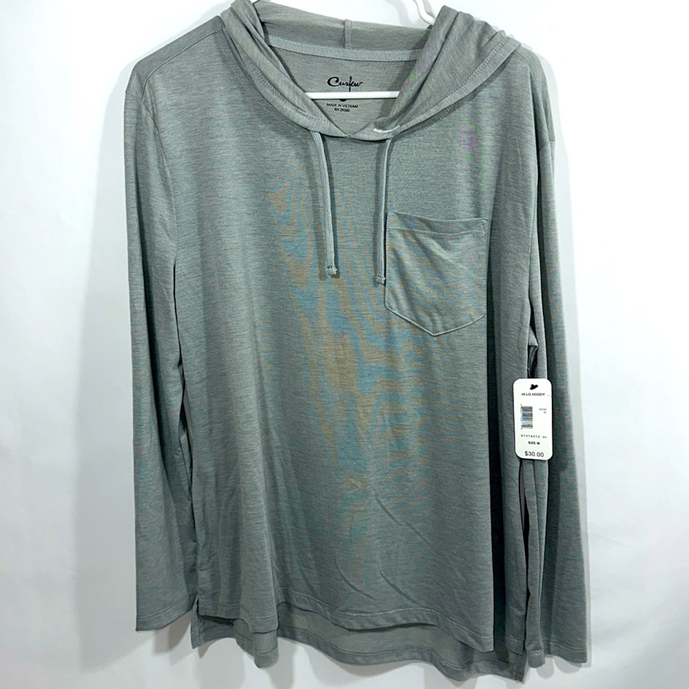 NWT Curfew Hooded Long Sleeve T-Shirt Size Medium